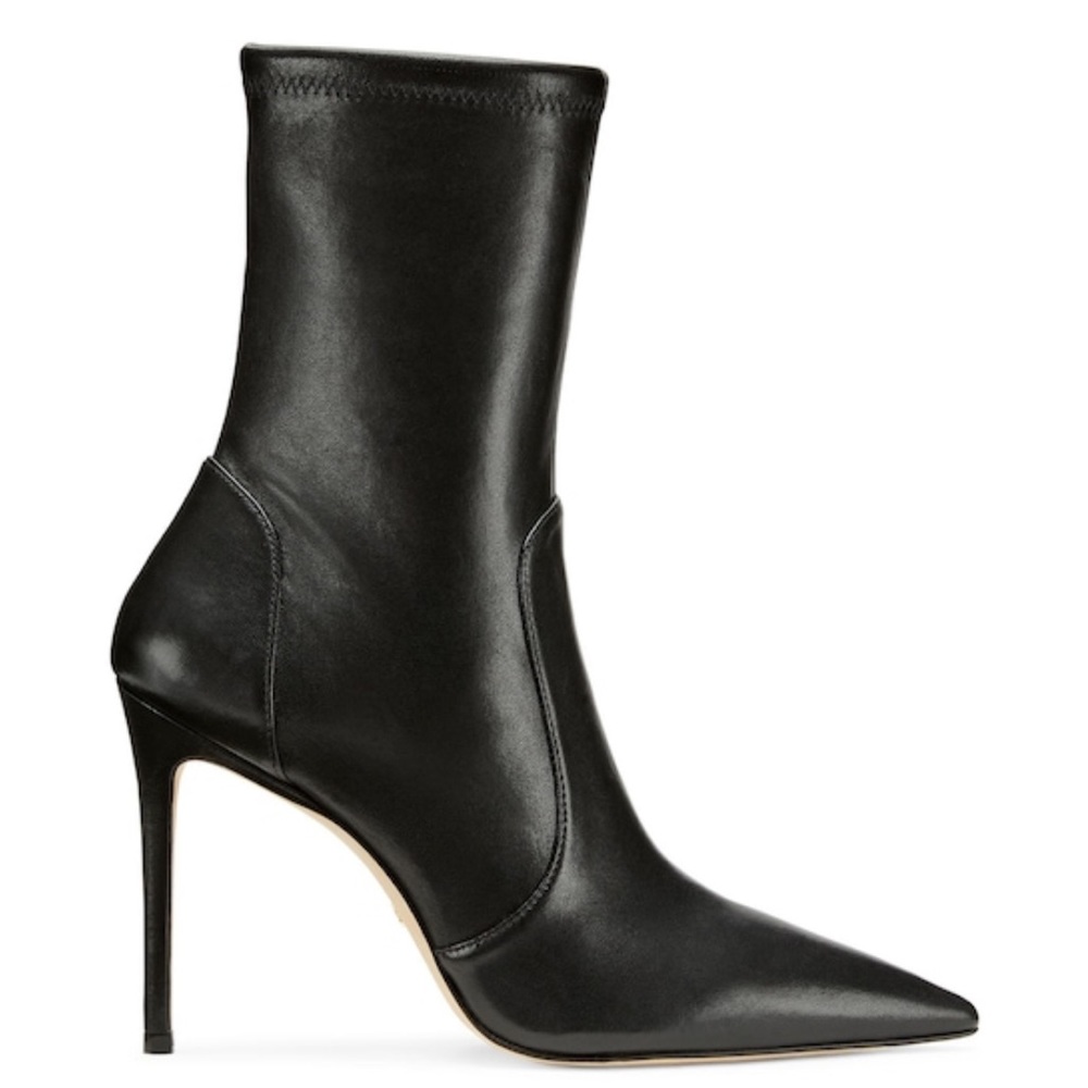Elegant Black Stiletto Heel Boots